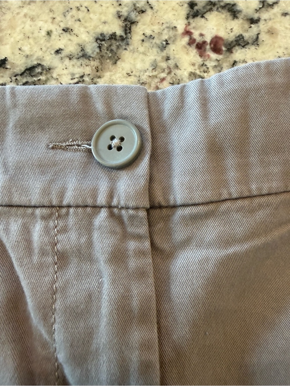 LOFT Taupe Mid-Rise Chino Shorts 10 - Picture 5 of 14